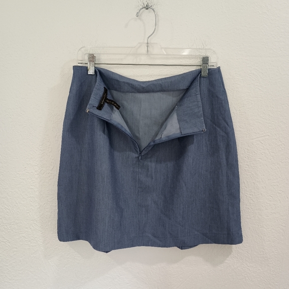 BCBG Maxazria Blue Chambray Skirt - Picture 6 of 6